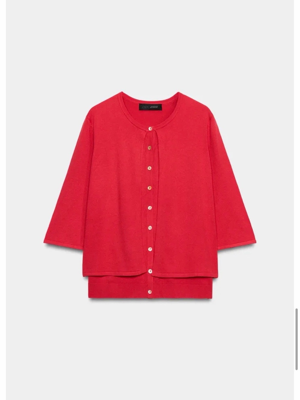 Red Button-Up Top - Picture 3 of 5